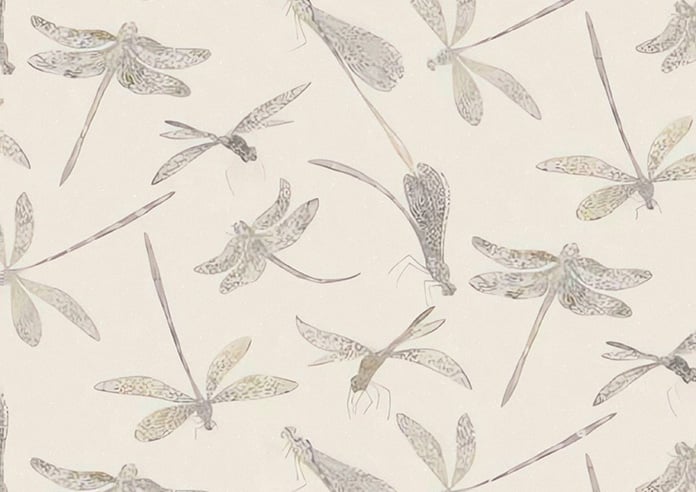 Dragonflies, Natural - Motorised Roman Blind - Image 7